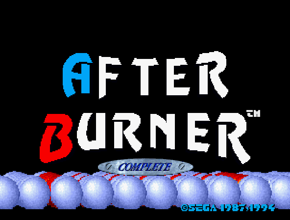 After Burner Complete - After Burner Title Screen